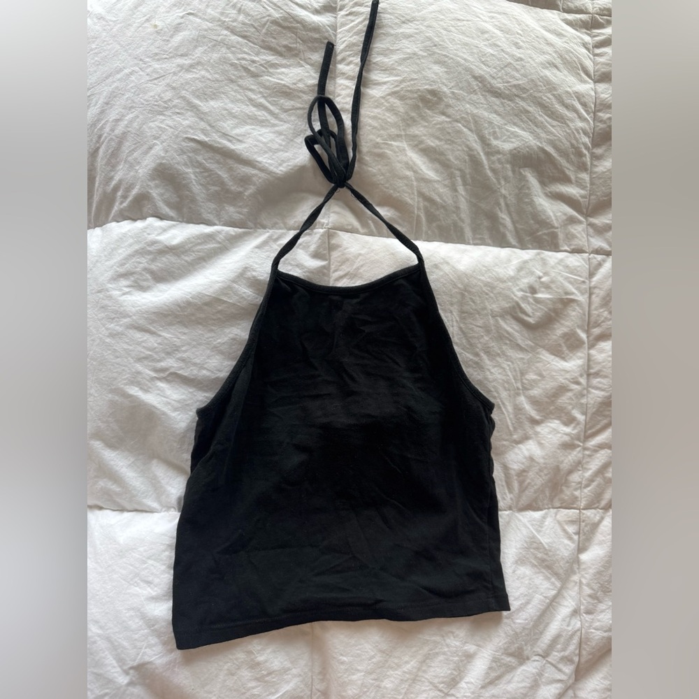Black brandy Melville halter top, one size
